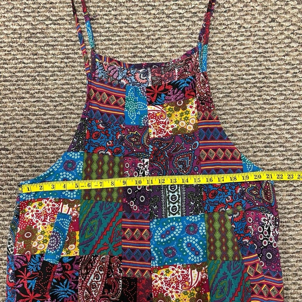 Colorful Patchwork Overalls - image 3